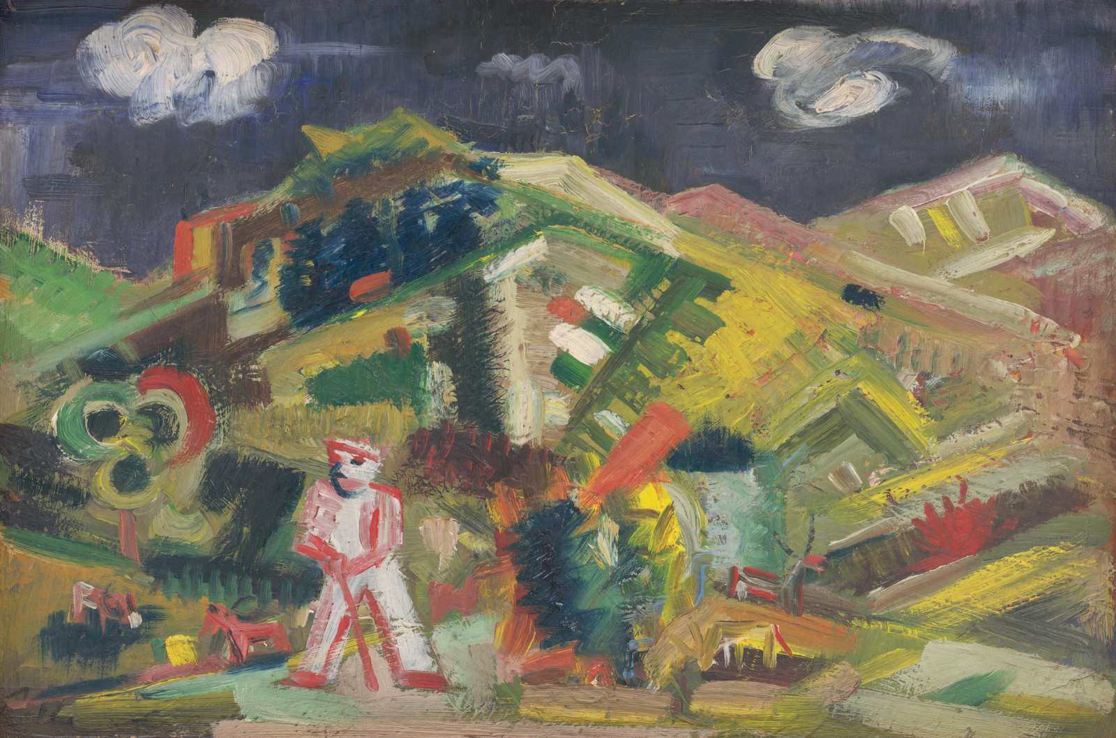Expressive Landscape Figurative Art Wall Art