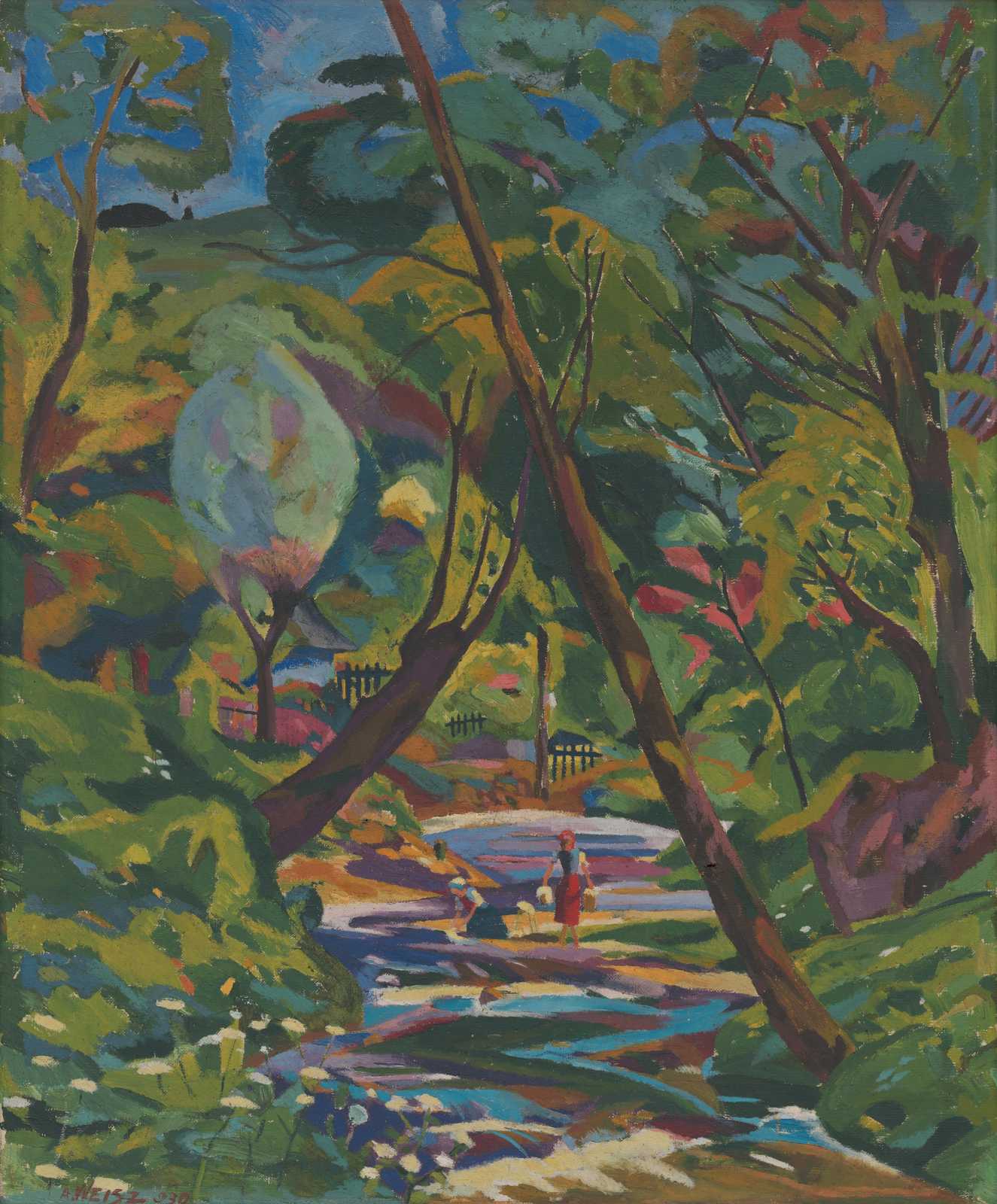 Vibrant Impressionist Landscape Wall Art