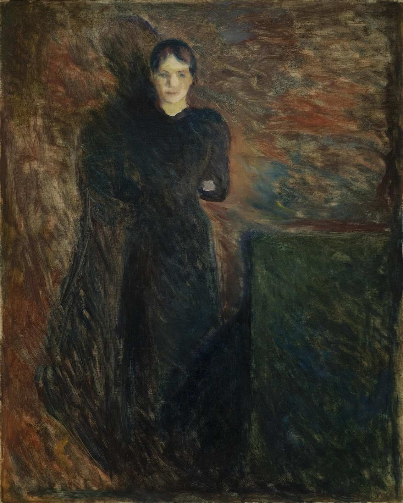 Melancholy Portrait of a Woman Wall Art