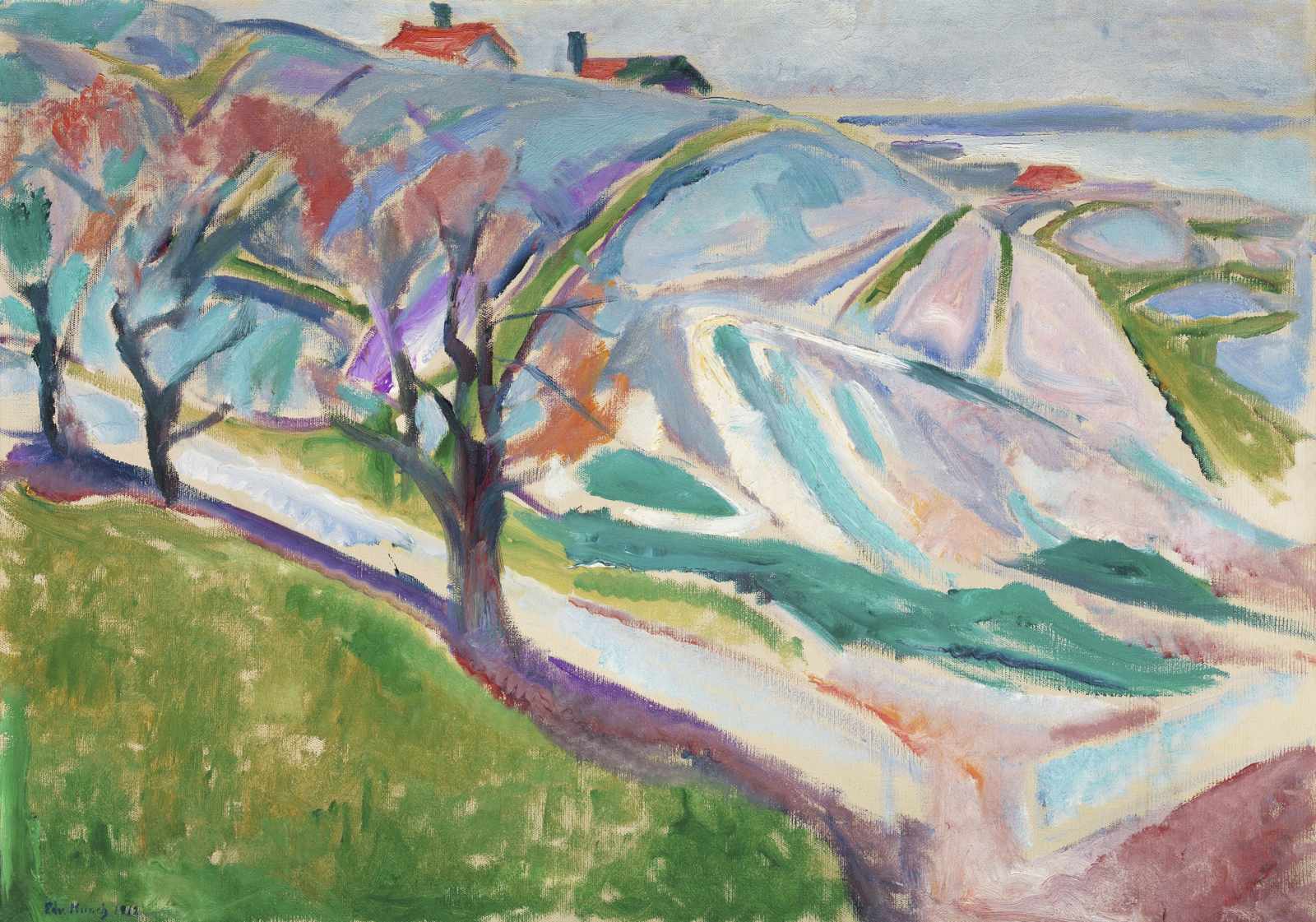 Vibrant Impressionist Landscape Wall Art