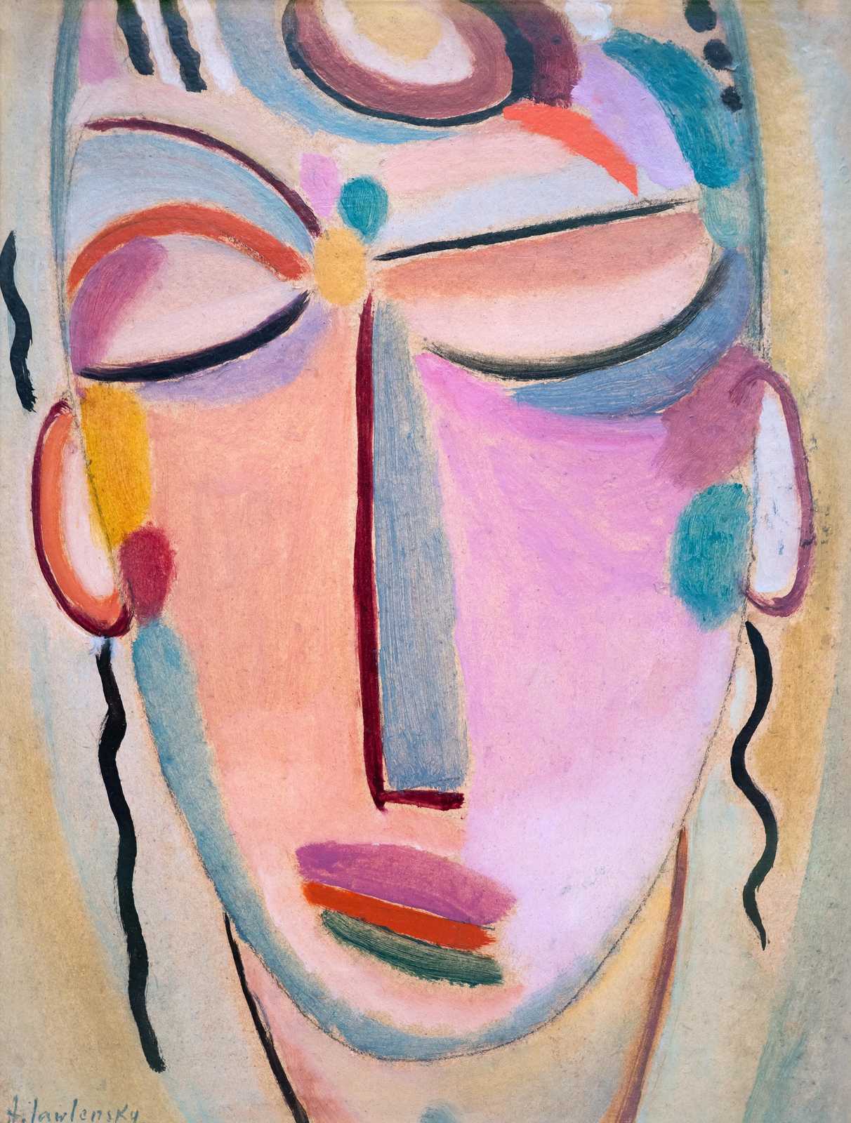 Abstract Portrait Expressionist Wall Art