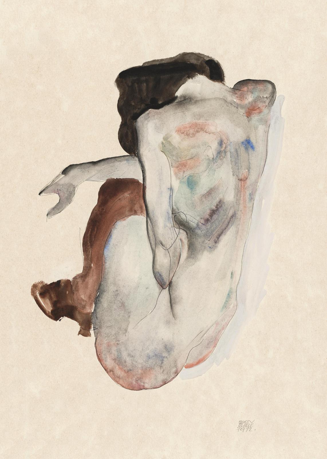 Expressive Figure Watercolor Wall Art