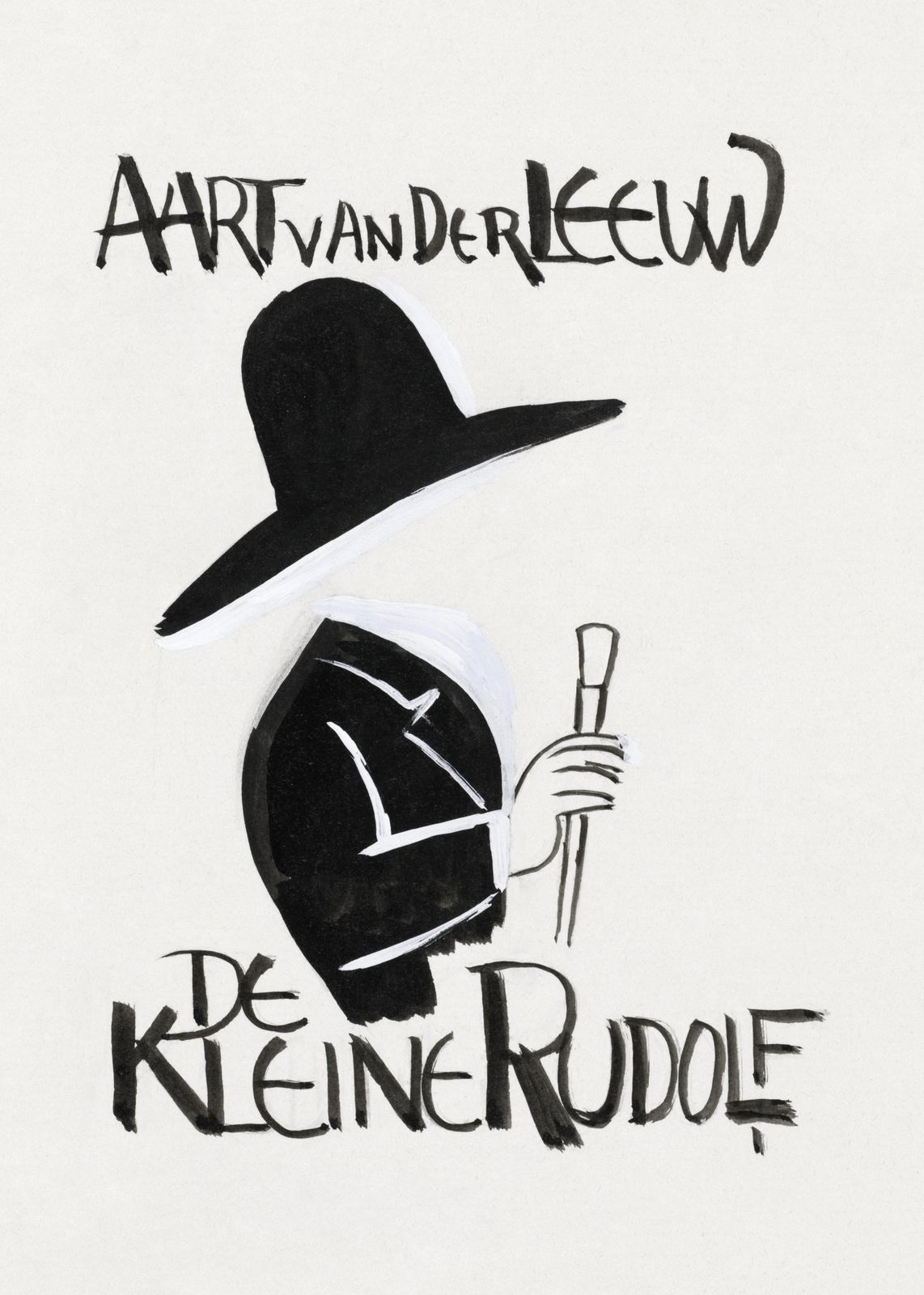Stylized Gentleman 'De Kleine Rudolf' Wall Art