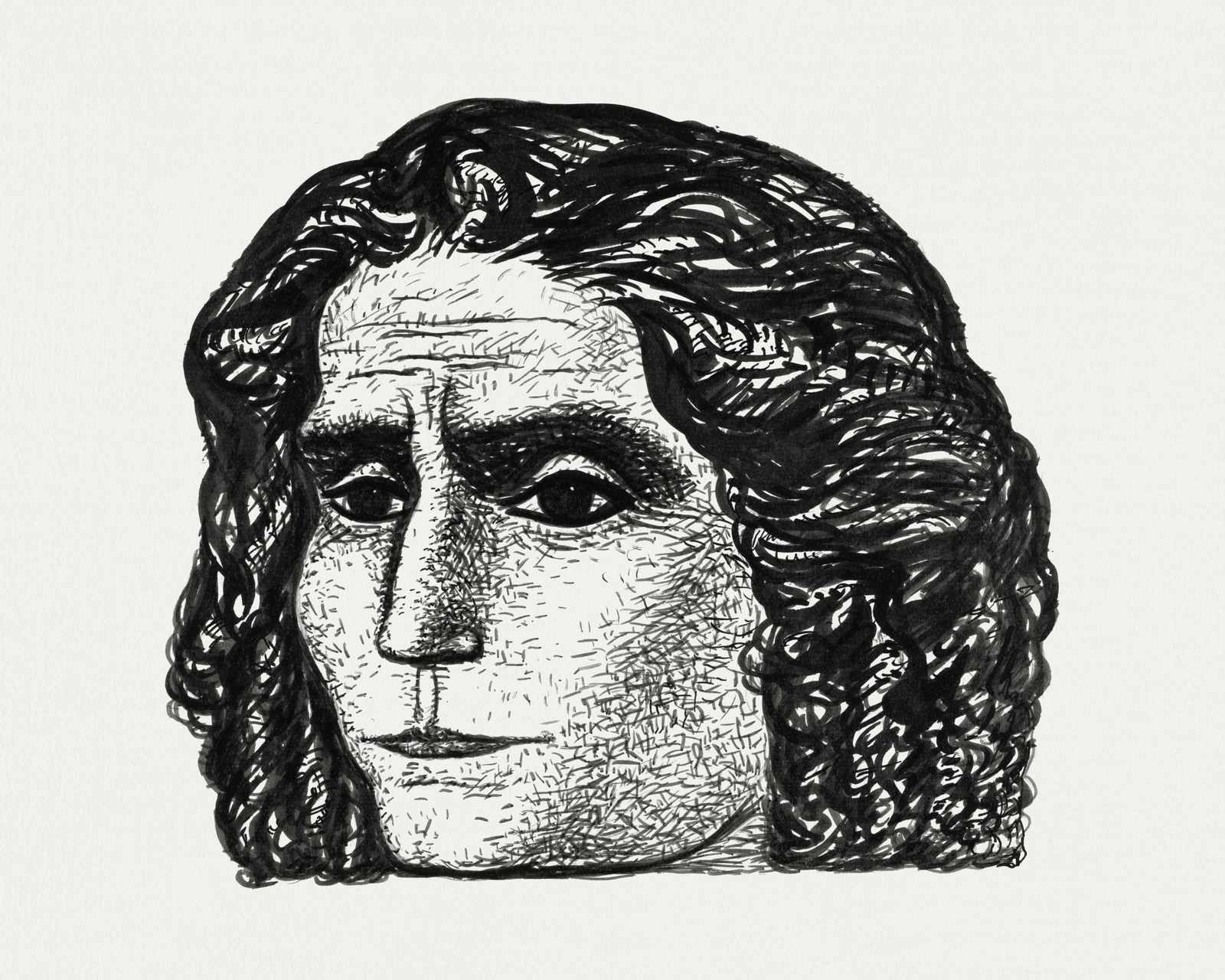 Intense Portrait Art Vintage Style Wall Art