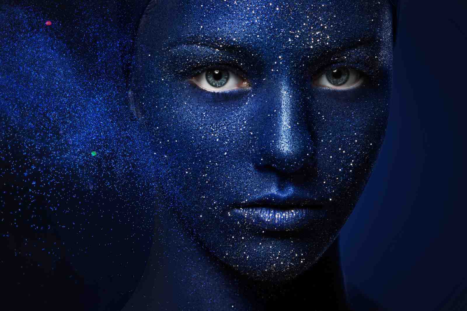 Cosmic Glitter Face Wall Art Wall Art