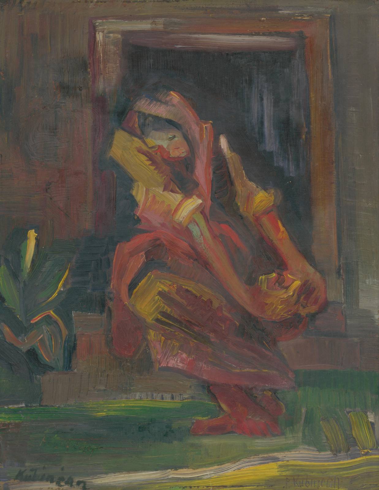 Earthy Tones Figure Study Wall Art