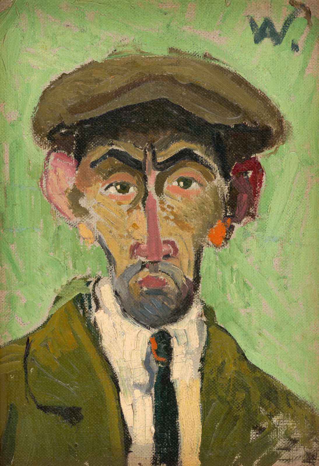 Expressive Portrait of a Man Wall Art