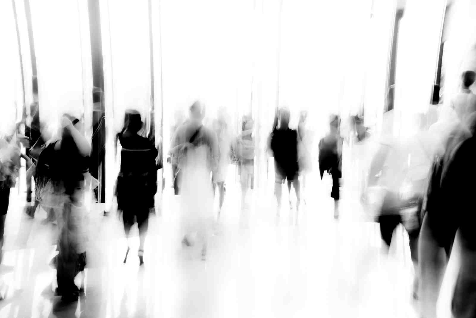 Abstract Movement People Wall Art