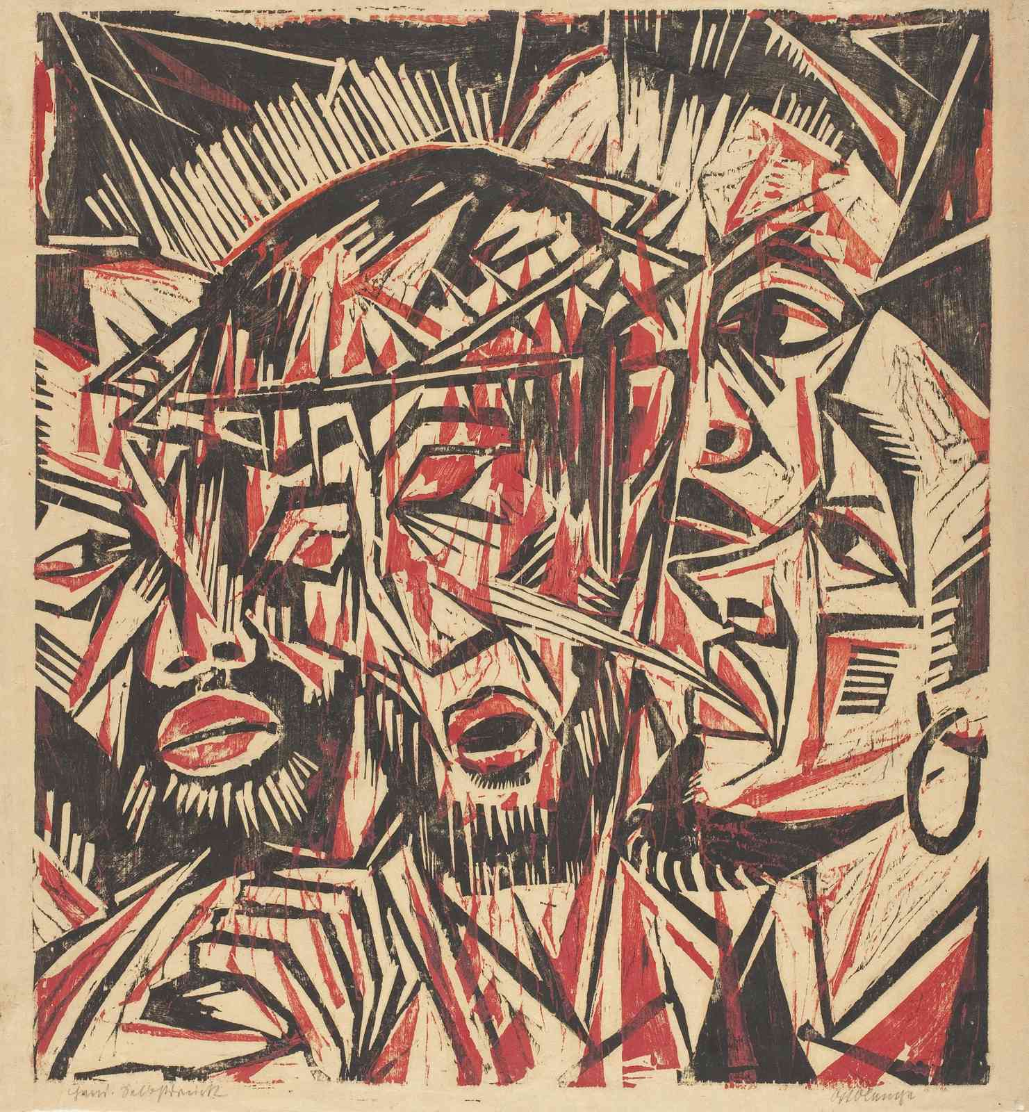 Expressionist Christ Crown of Thorns Wall Art