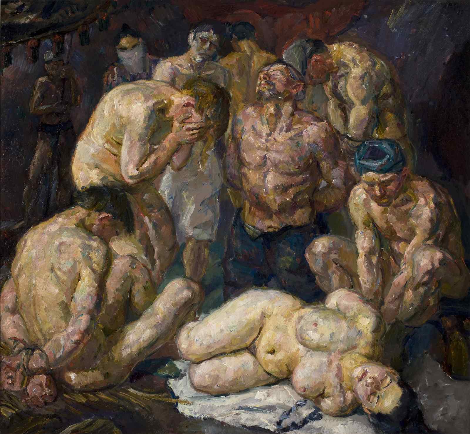 Dramatic Nude Figures Wall Art