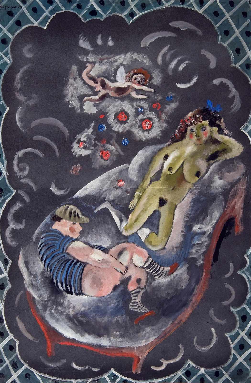Dreamlike Scene of Venus and Cupid Wall Art