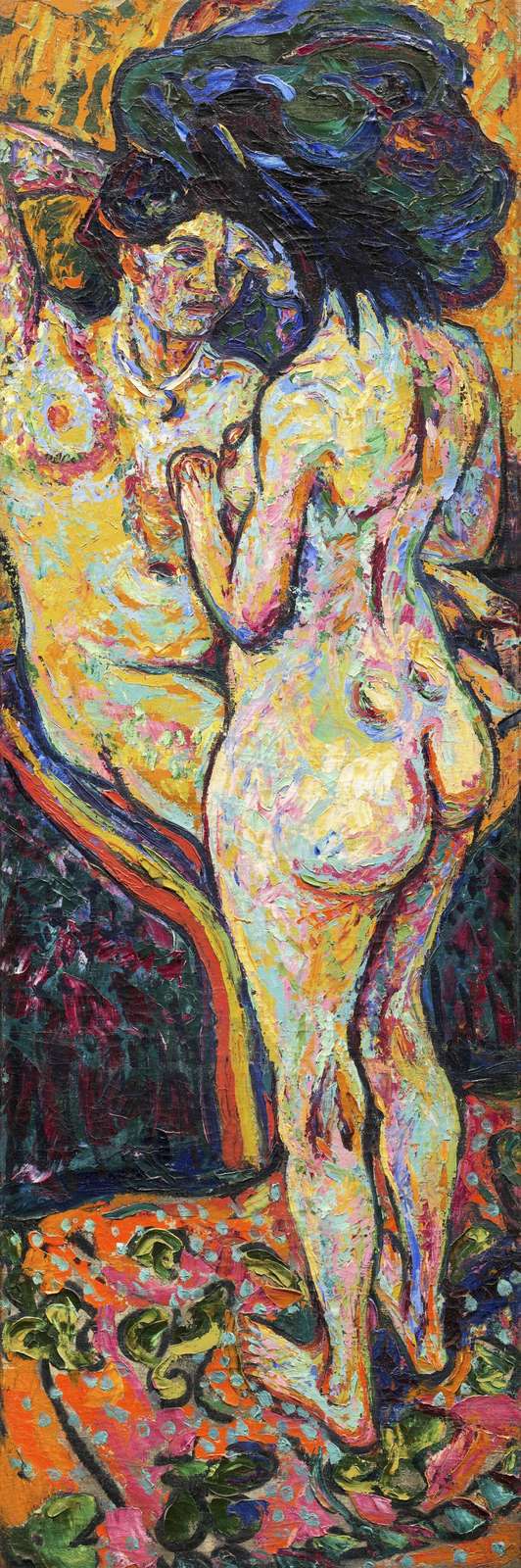 Vibrant Nudes Expressionist Art Wall Art