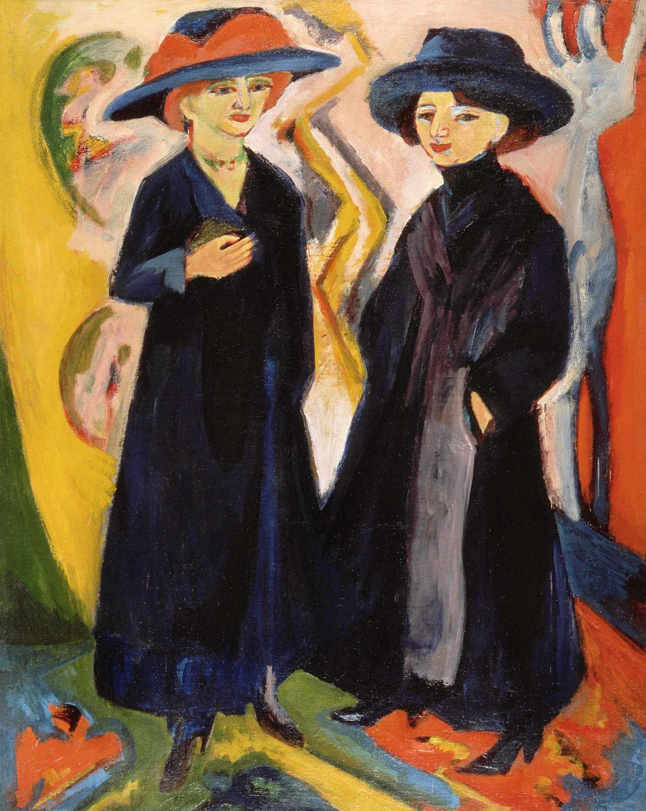 Embrace Modern Style with German Expressionist Two Women Wall Art