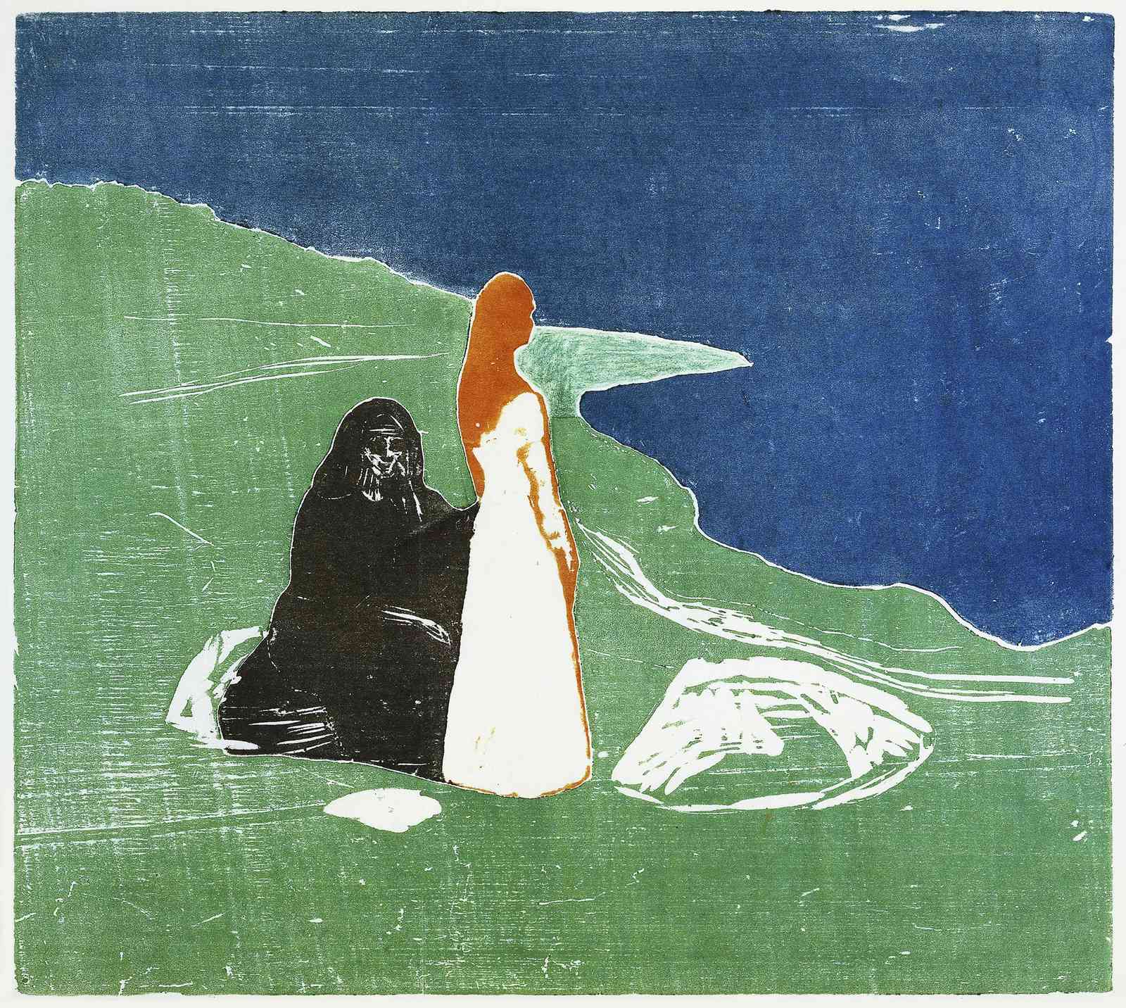 Melancholy Embrace Coastal Wall Art
