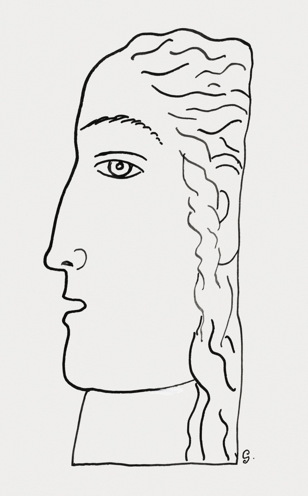 Minimalist Face Line Art Wall Art