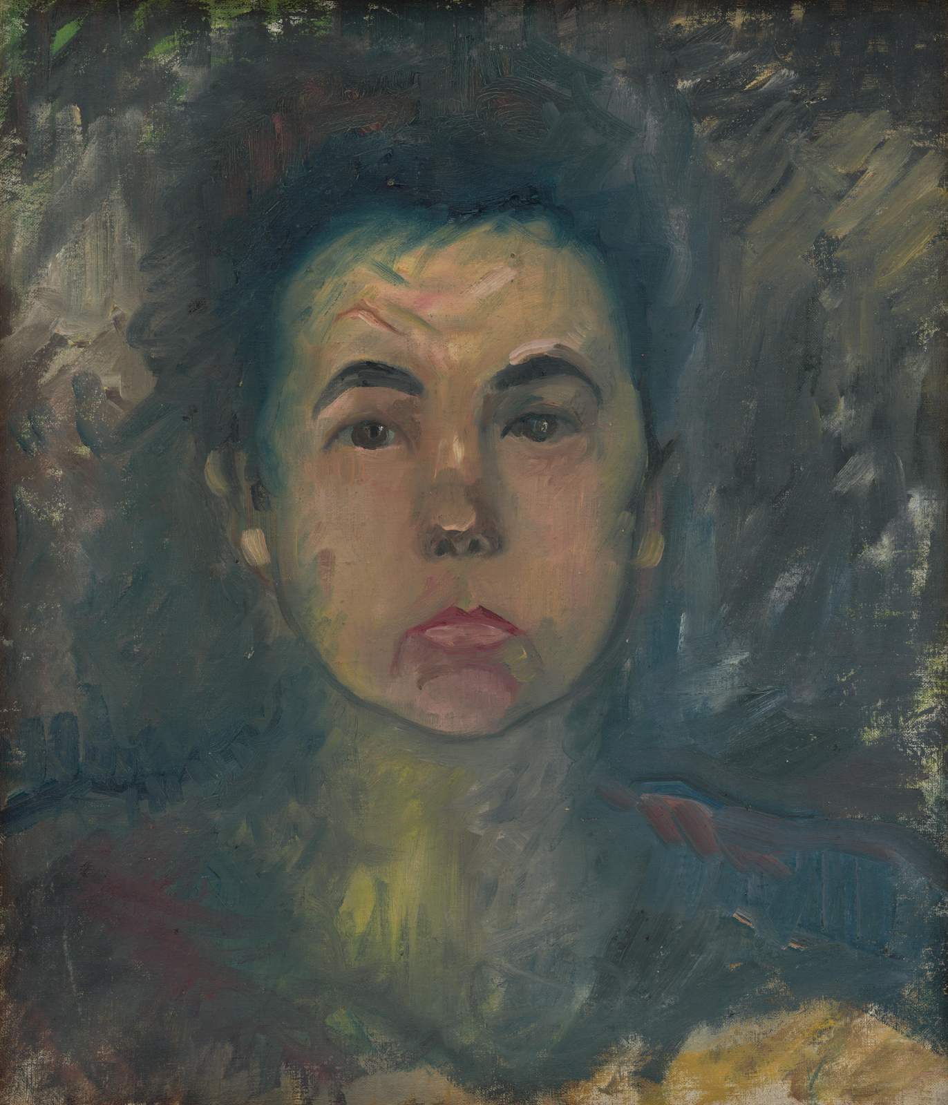 Moody Portrait Expressionist Wall Art