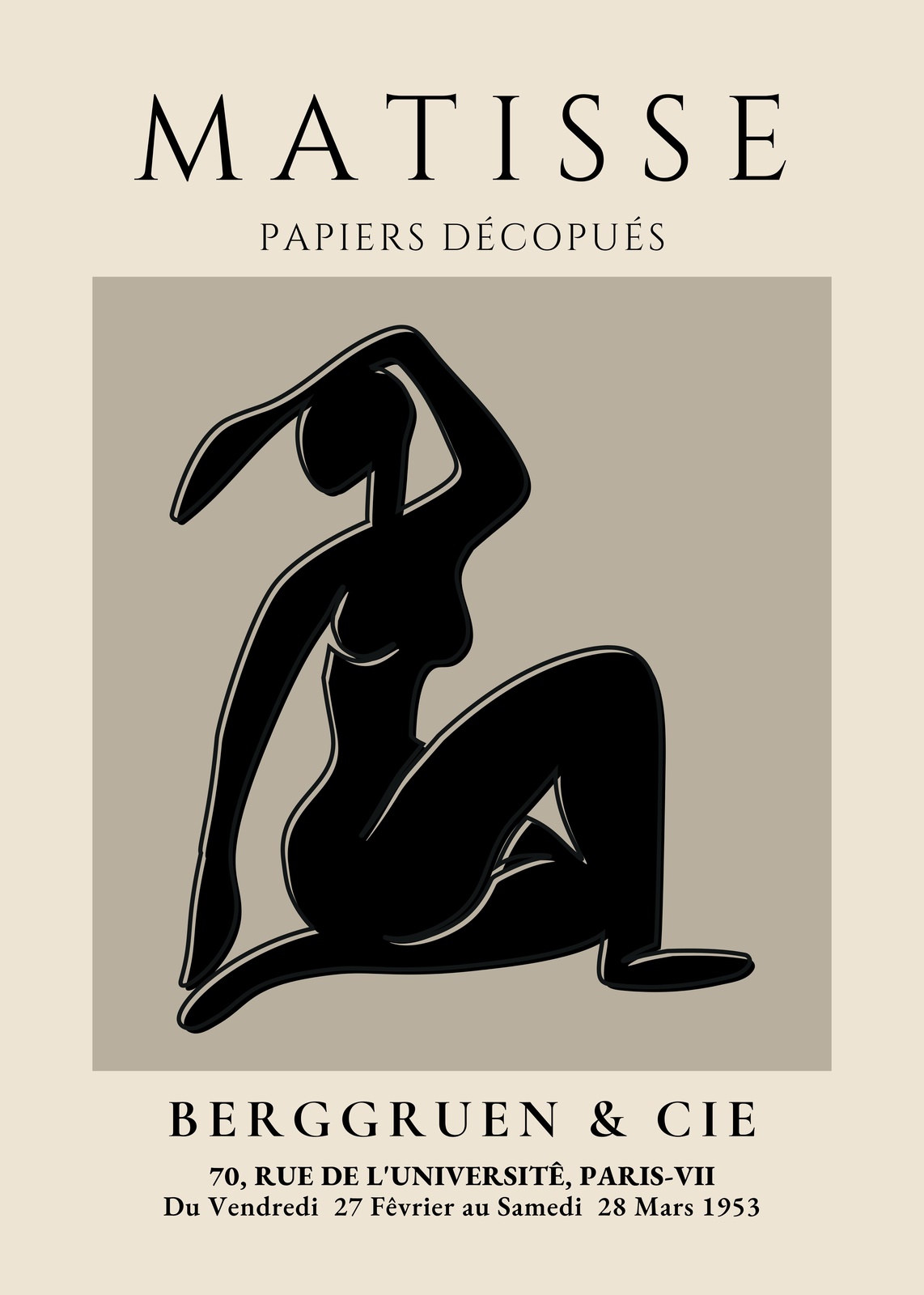 Henri Matisse "Blue Nude" Art Deco Wall Art