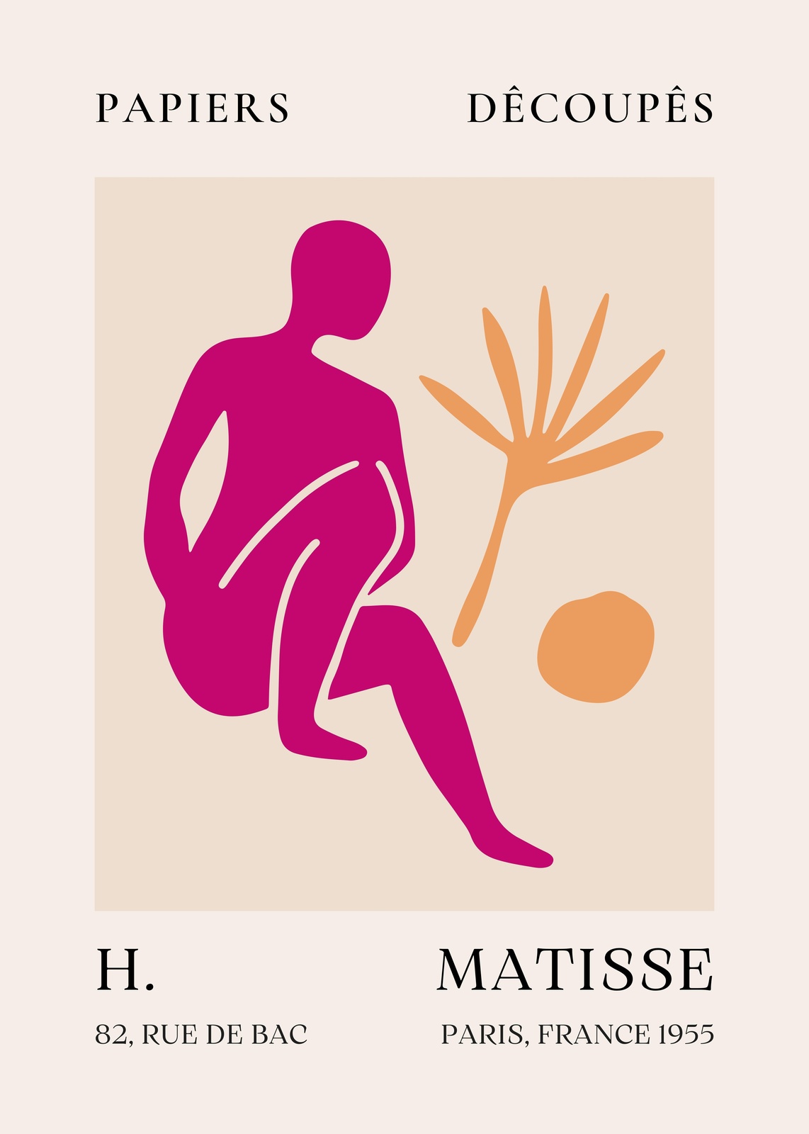 Matisse Inspired Figure & Botanicals Wall Art