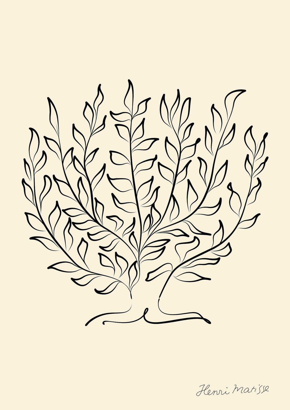 Minimalist Botanical Line Art Wall Art