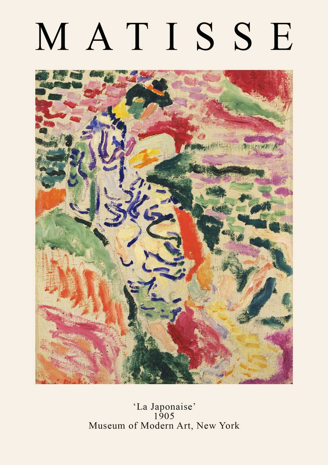 Matisse La Japonaise Vibrant Figure Wall Art