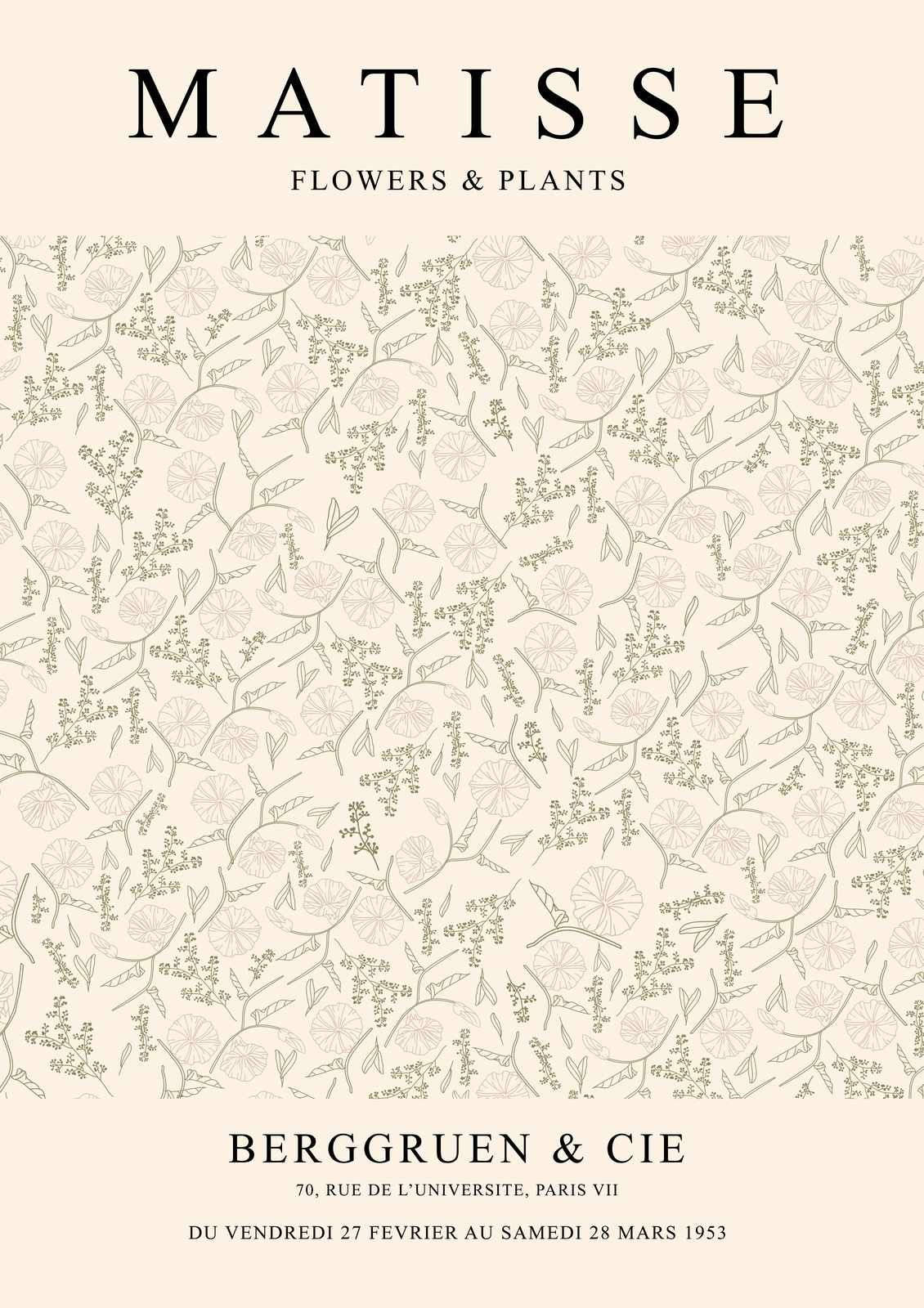 Matisse Inspired Floral Botanical Wall Art
