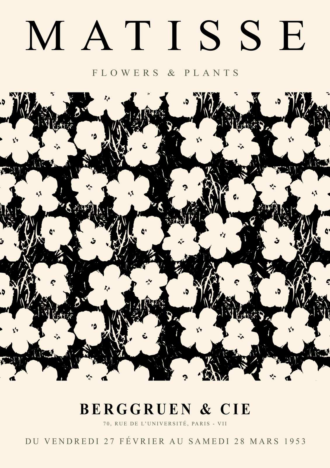 Vintage Matisse Flowers Botanical Wall Art