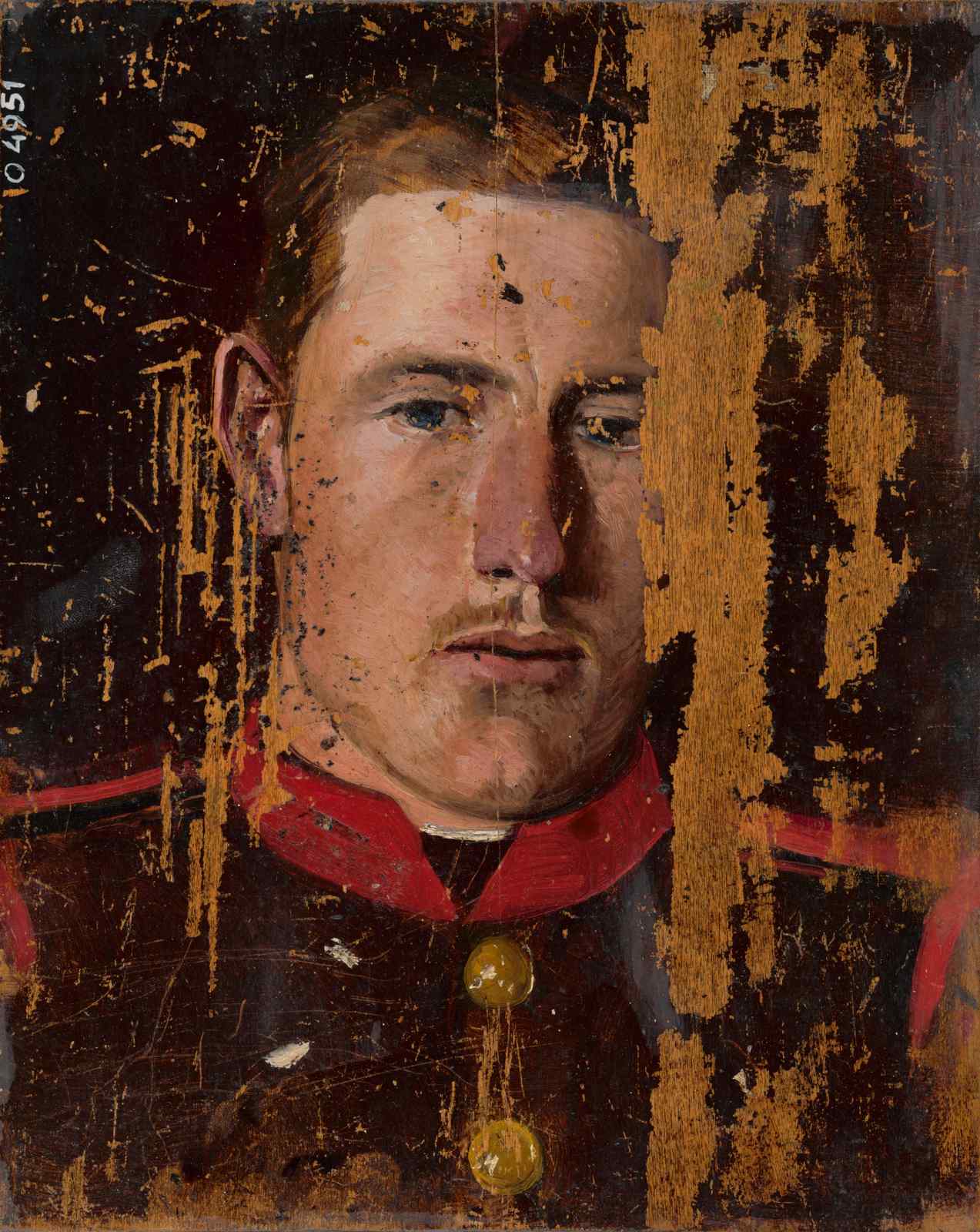 Vintage Soldier Portrait Wall Art