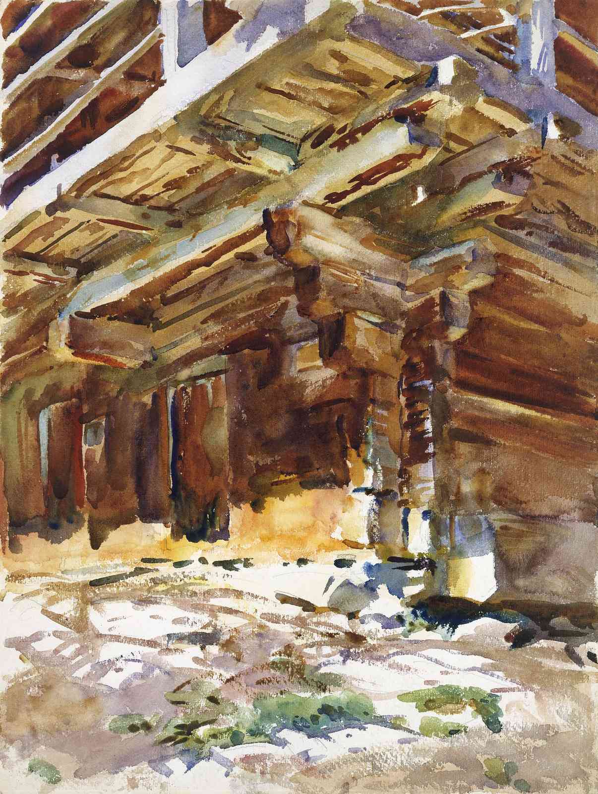 Rustic Timber Architectural Study Wall Art