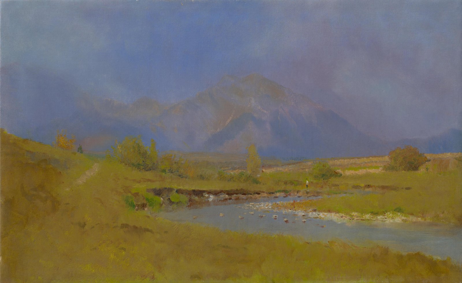 Misty Mountain Serenity Landscape Wall Art
