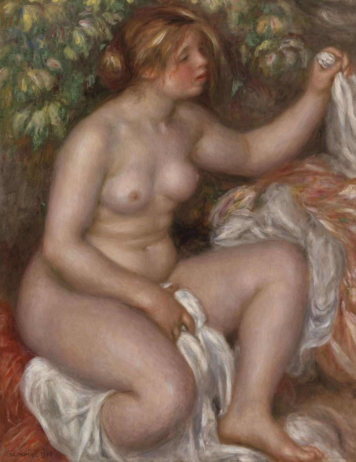 Renoir's Bather on Wall Art