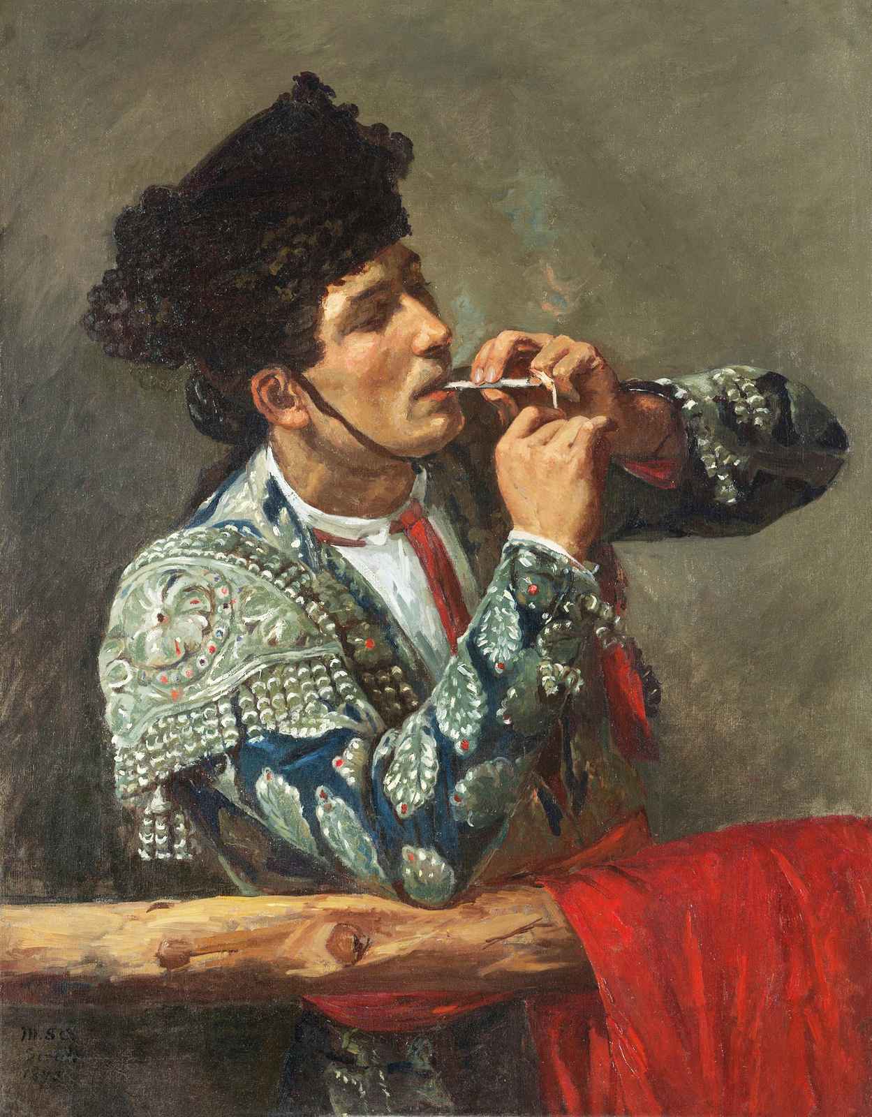 Matador Moment: Fine Art Matador Smoking Wall Art