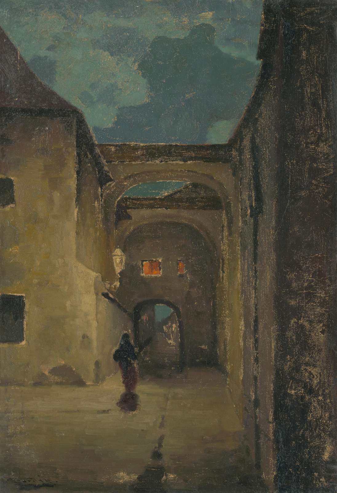 Moody Evening Alley Wall Art