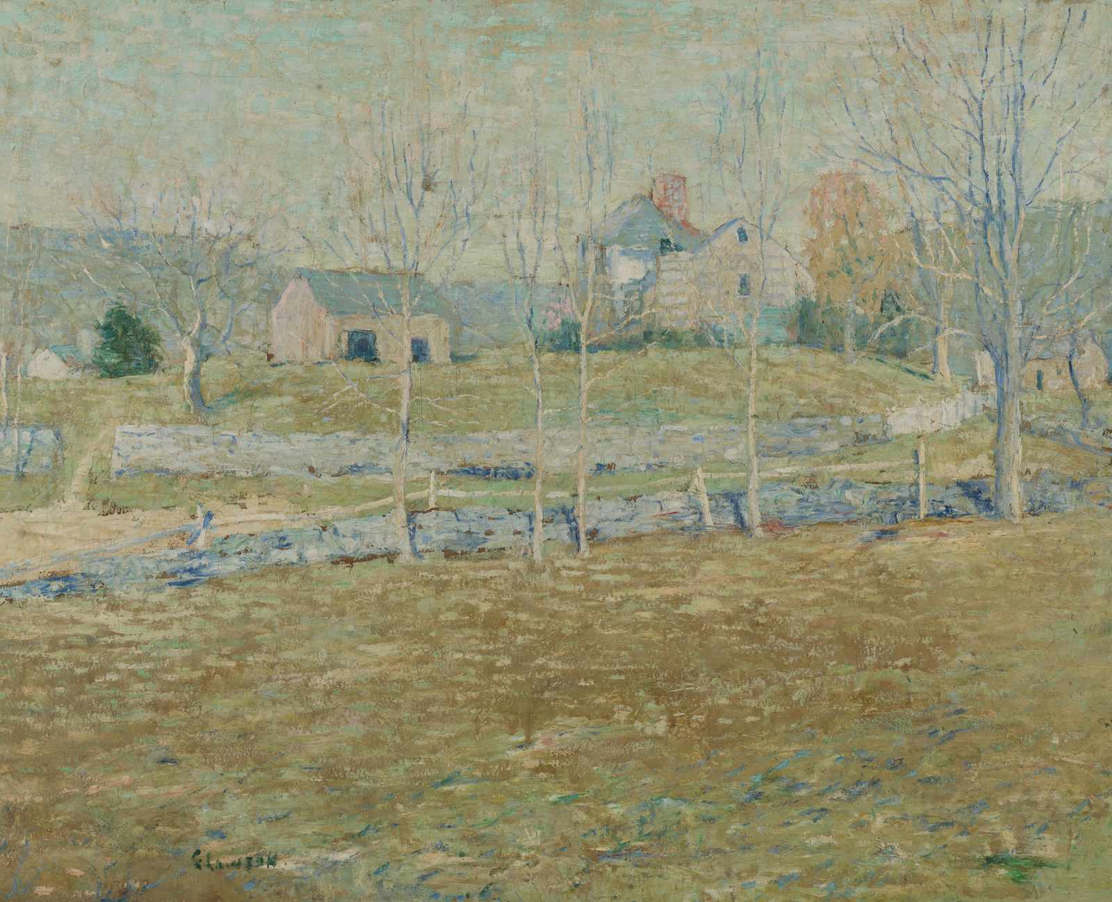 Serene Landscape Farmhouse Wall Art