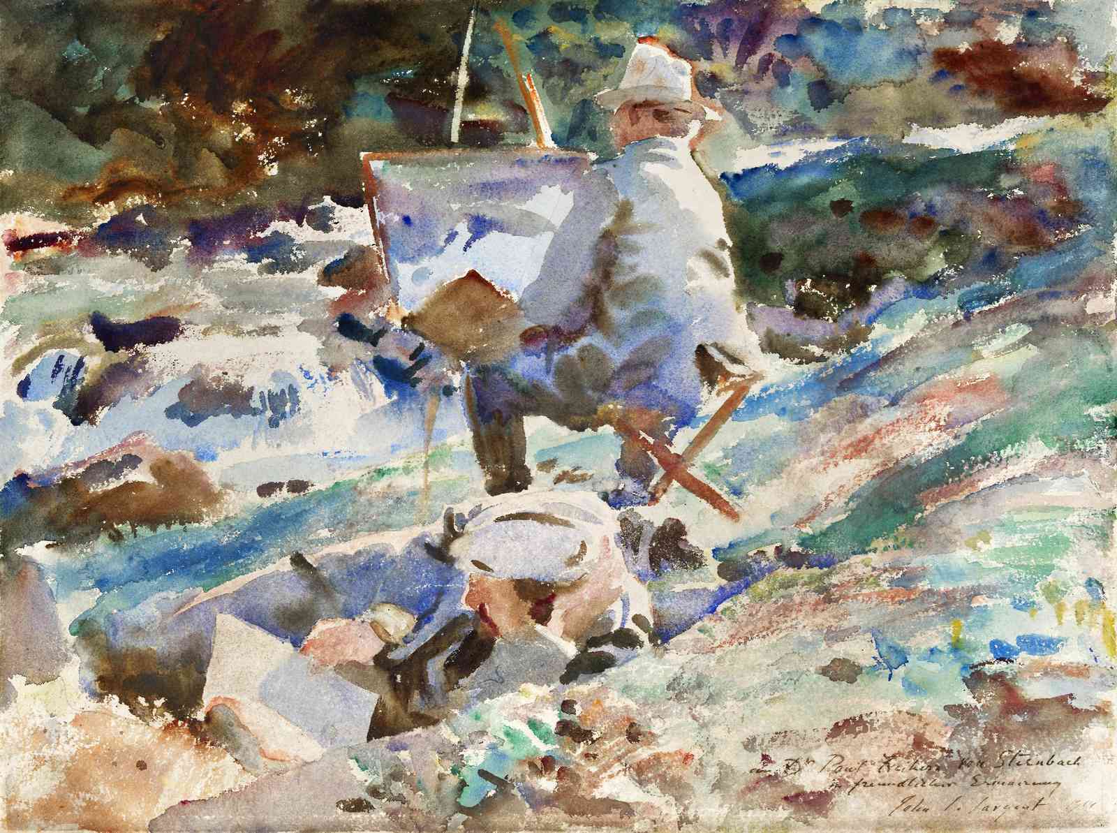 Artist at Work Watercolor Wall Art