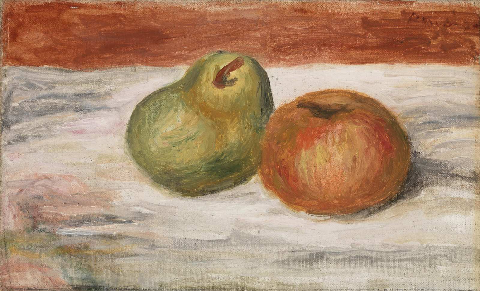 Rustic Still Life Apple & Pear Wall Art