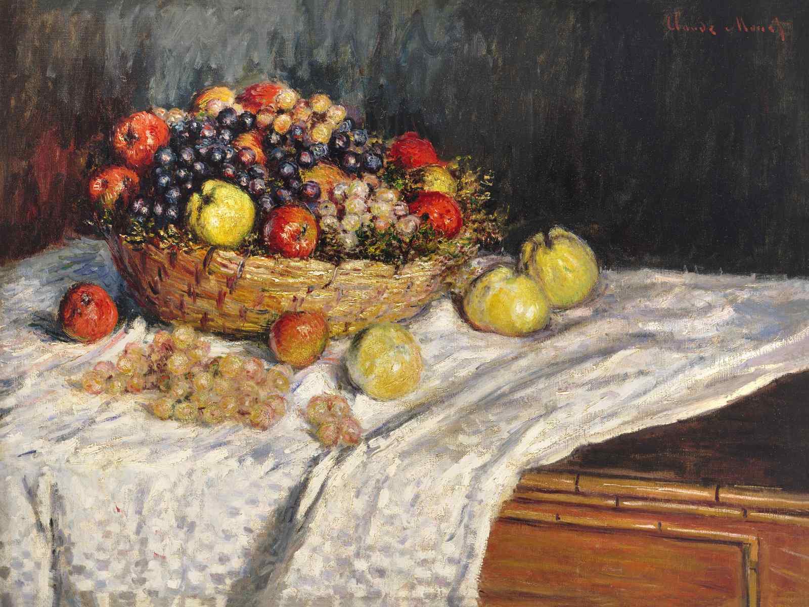 Impressionist Fruit Basket Wall Art Wall Art