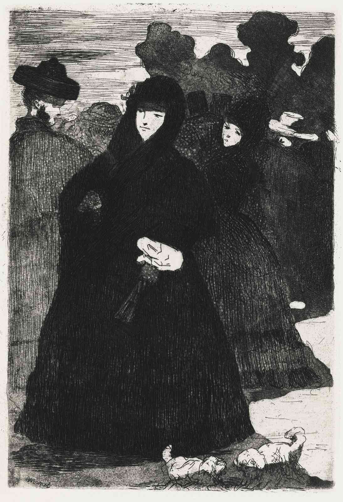 Elegant Figures Parisian Street Scene Wall Art