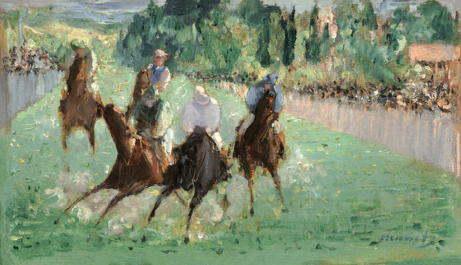 Impressionist Horse Race Wall Art