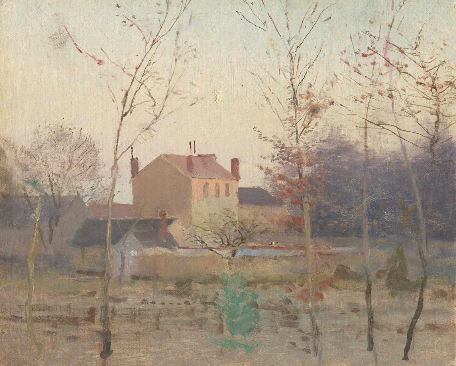 Serene Countryside House Wall Art