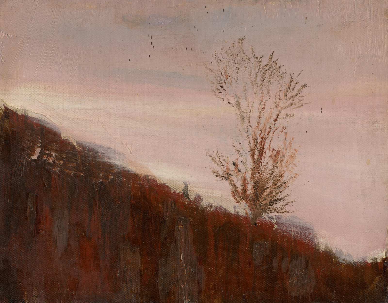Serene Minimalist Landscape Tree Wall Art