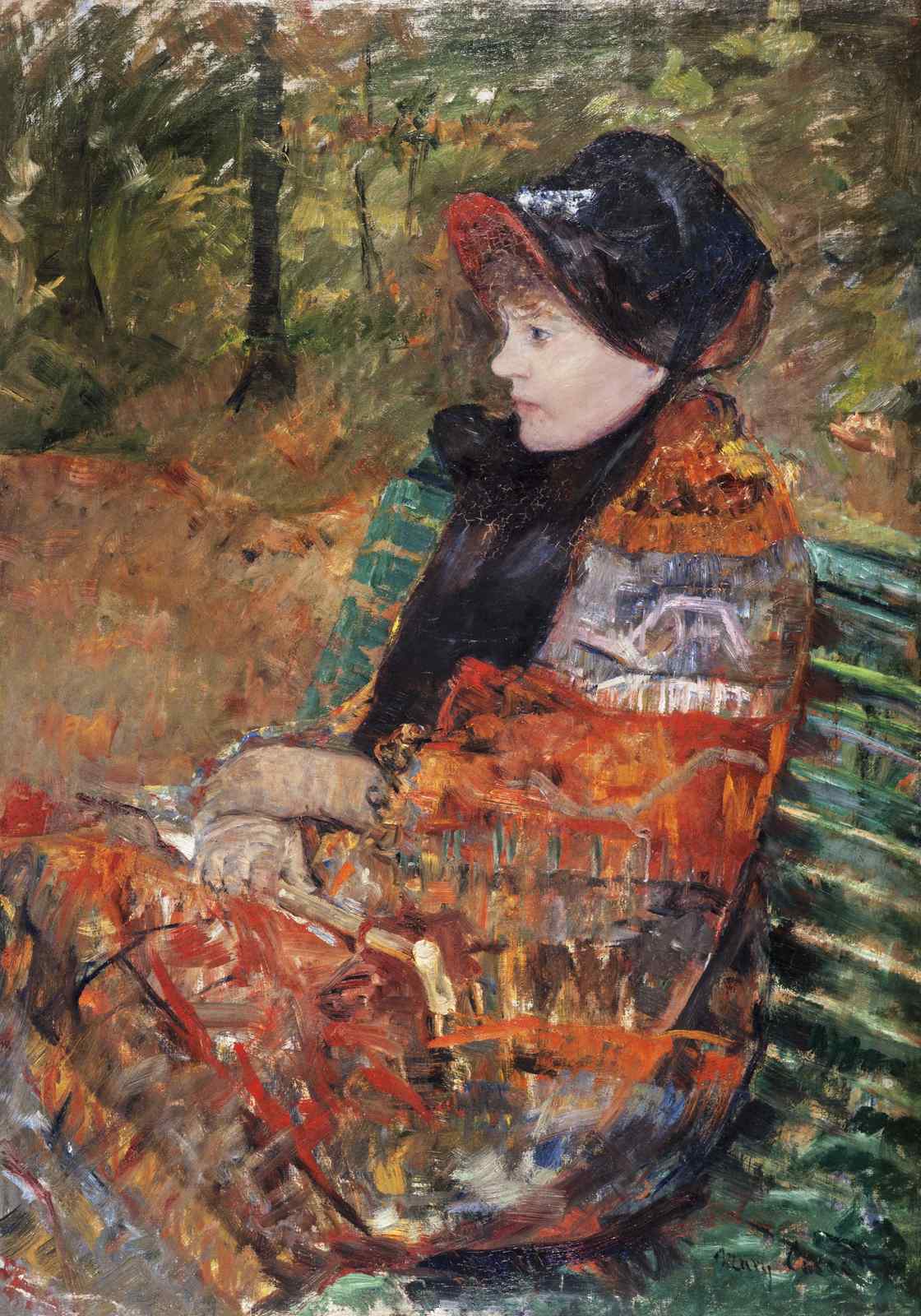 Impressionist Woman in Nature Wall Art