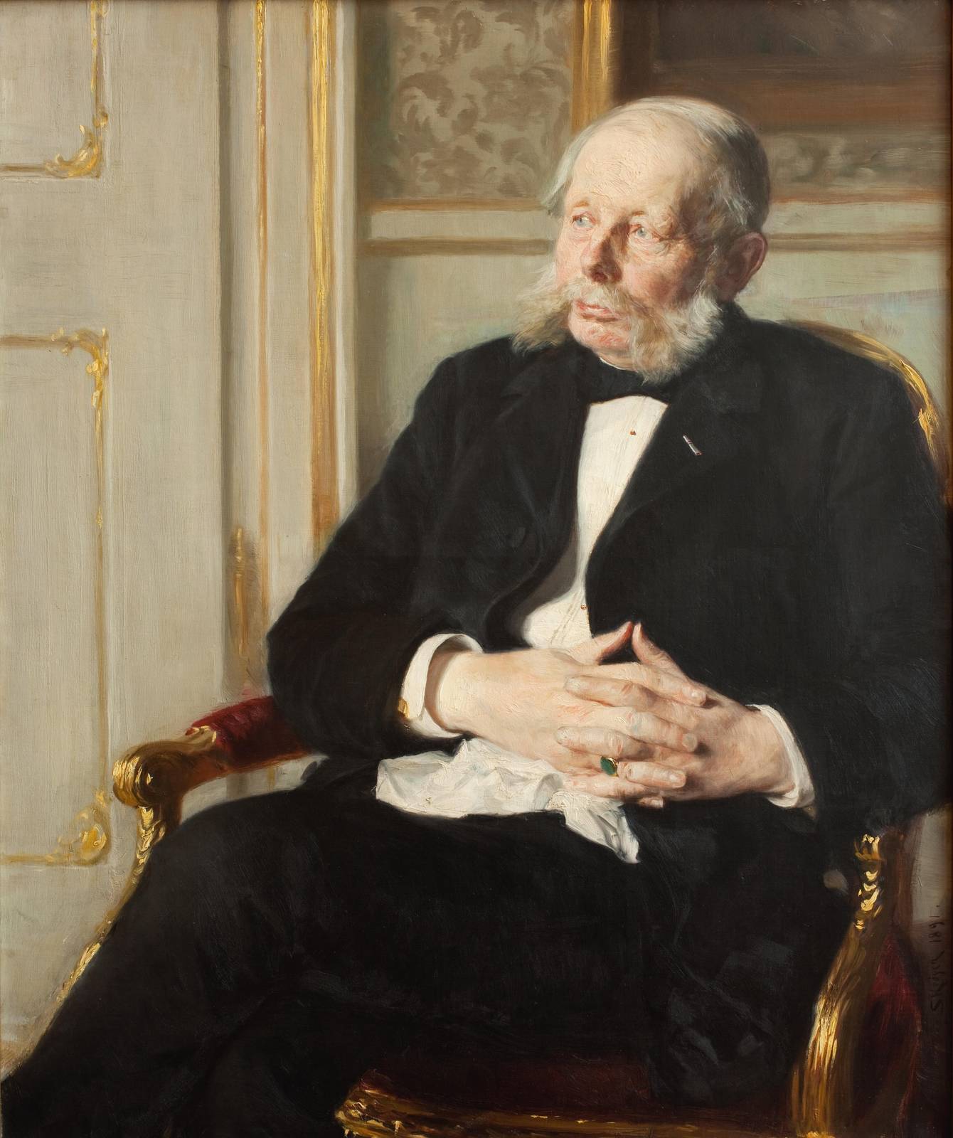 Distinguished Gentleman Portrait Wall Art