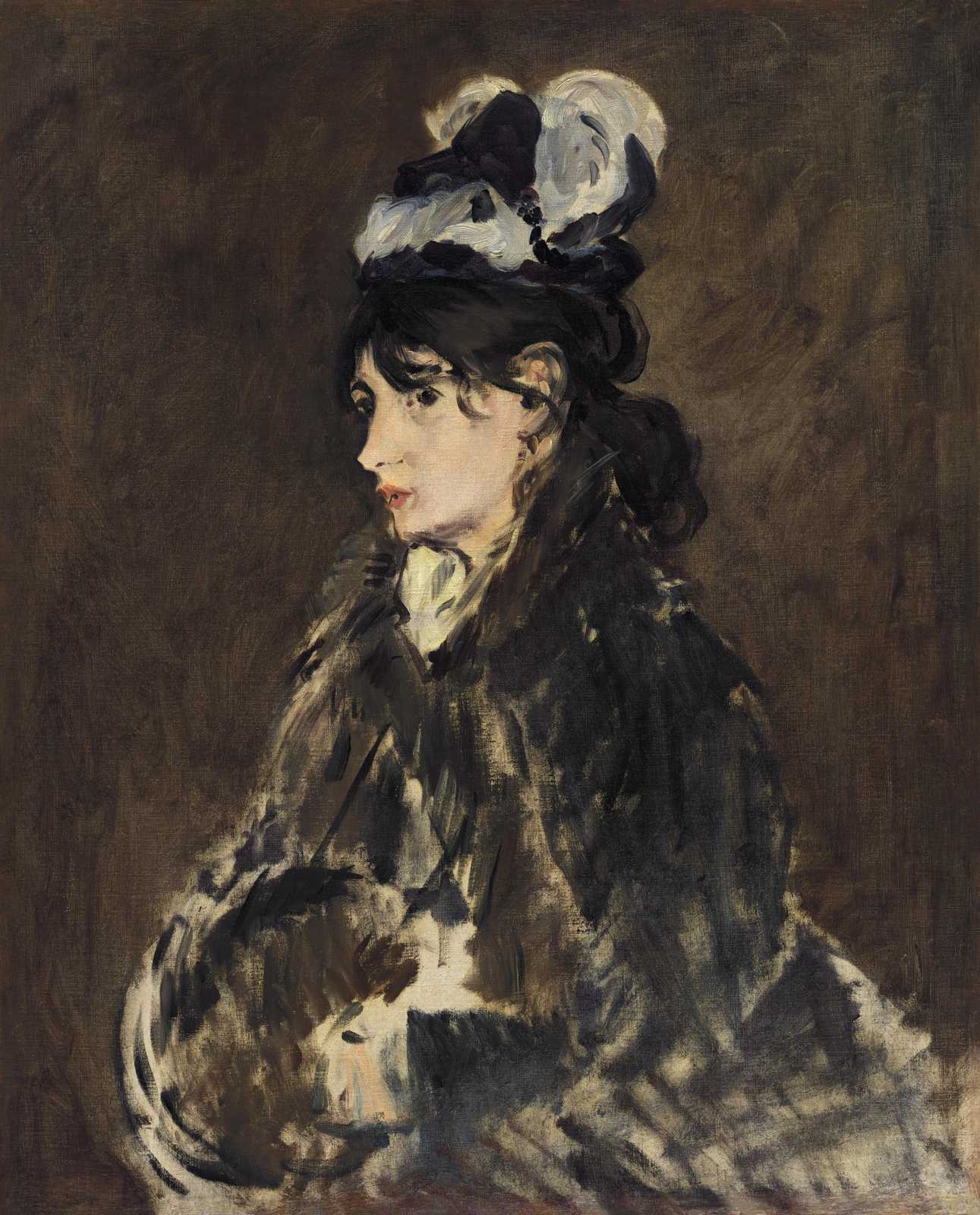 Elegant Woman Portrait Impressionist Wall Art