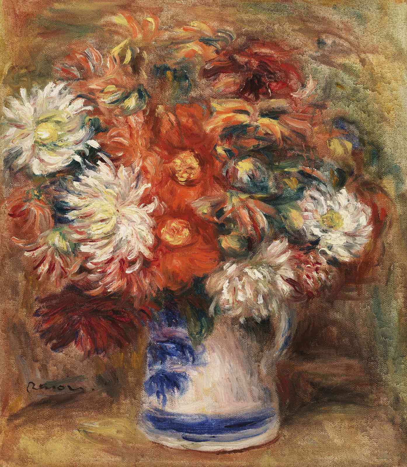 Impressionist Floral Vase Wall Art