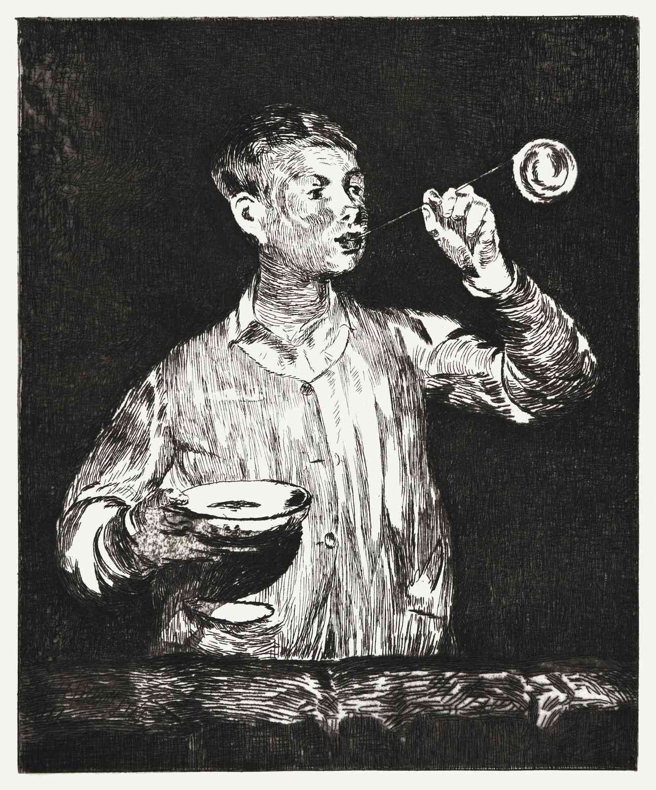 Vintage Boy Yo-Yo Black & White Wall Art