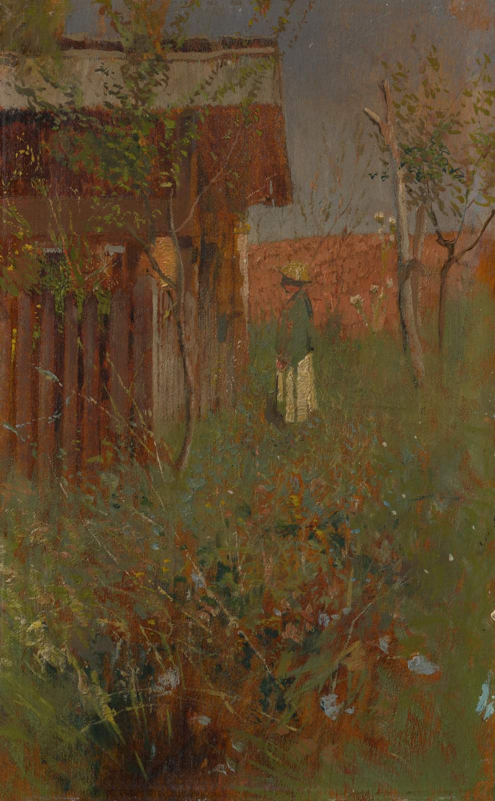 Impressionist Garden Scene Wall Art
