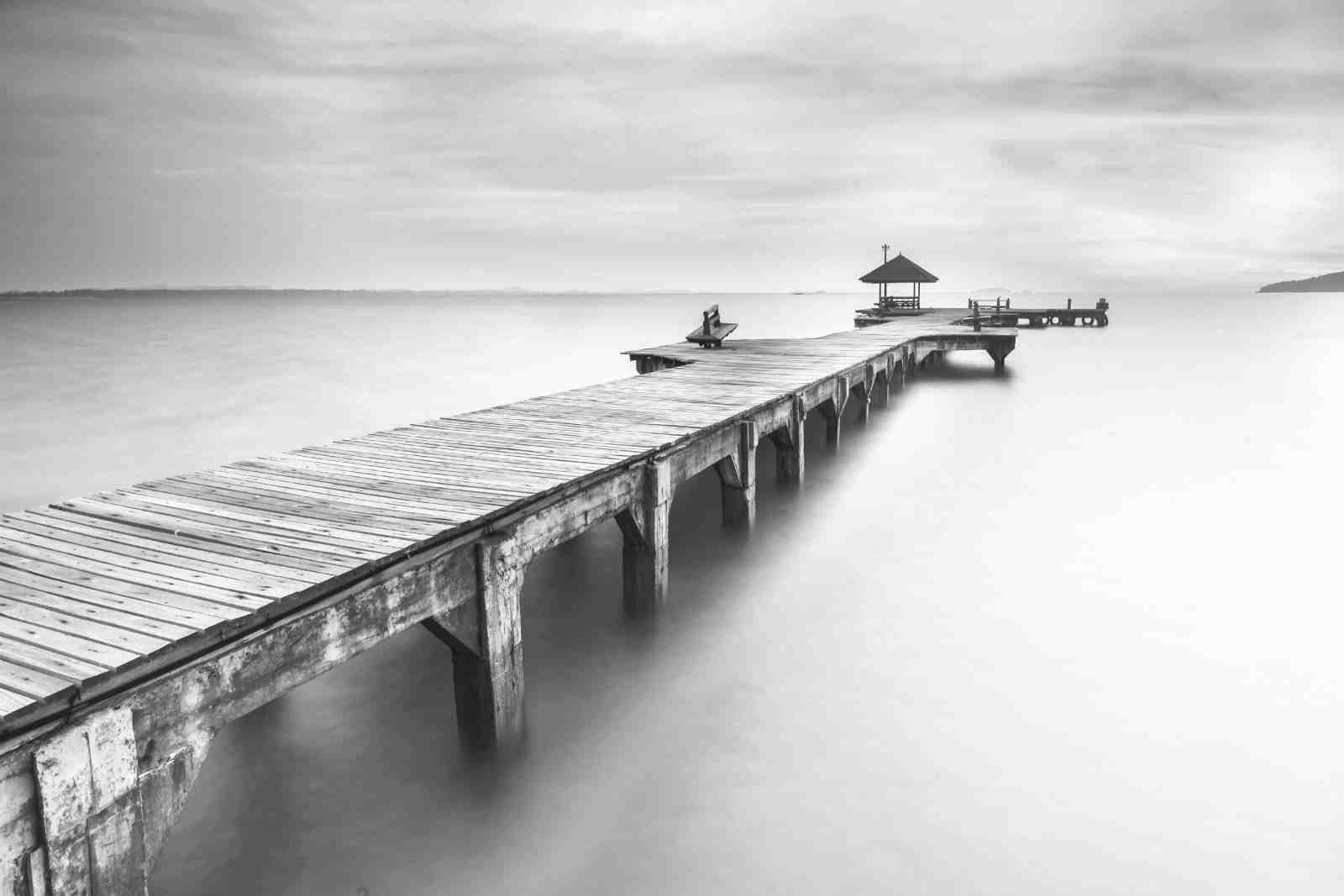 Serene Pier Long Exposure Wall Art