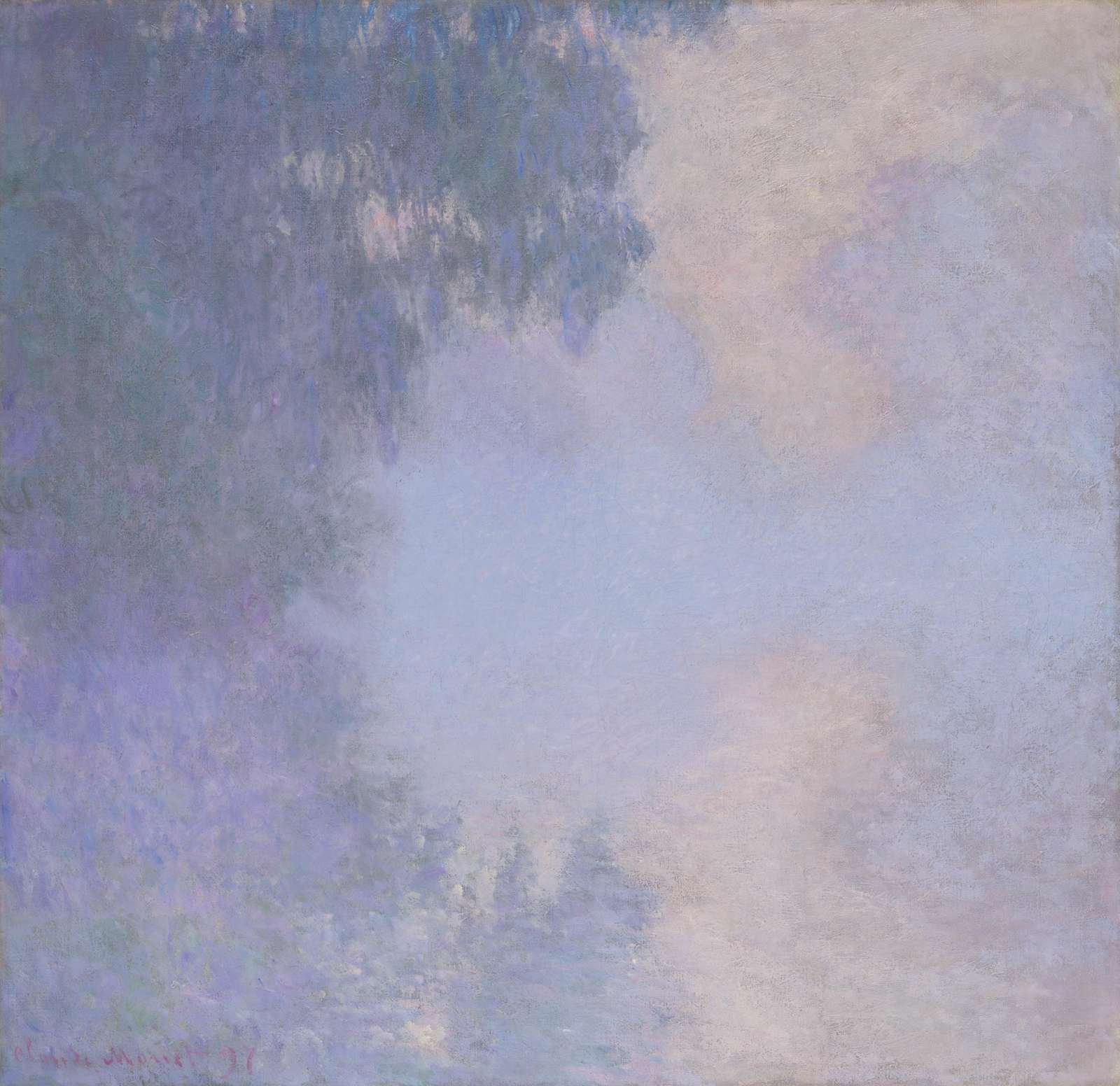 Serene Lavender Sky Landscape Wall Art