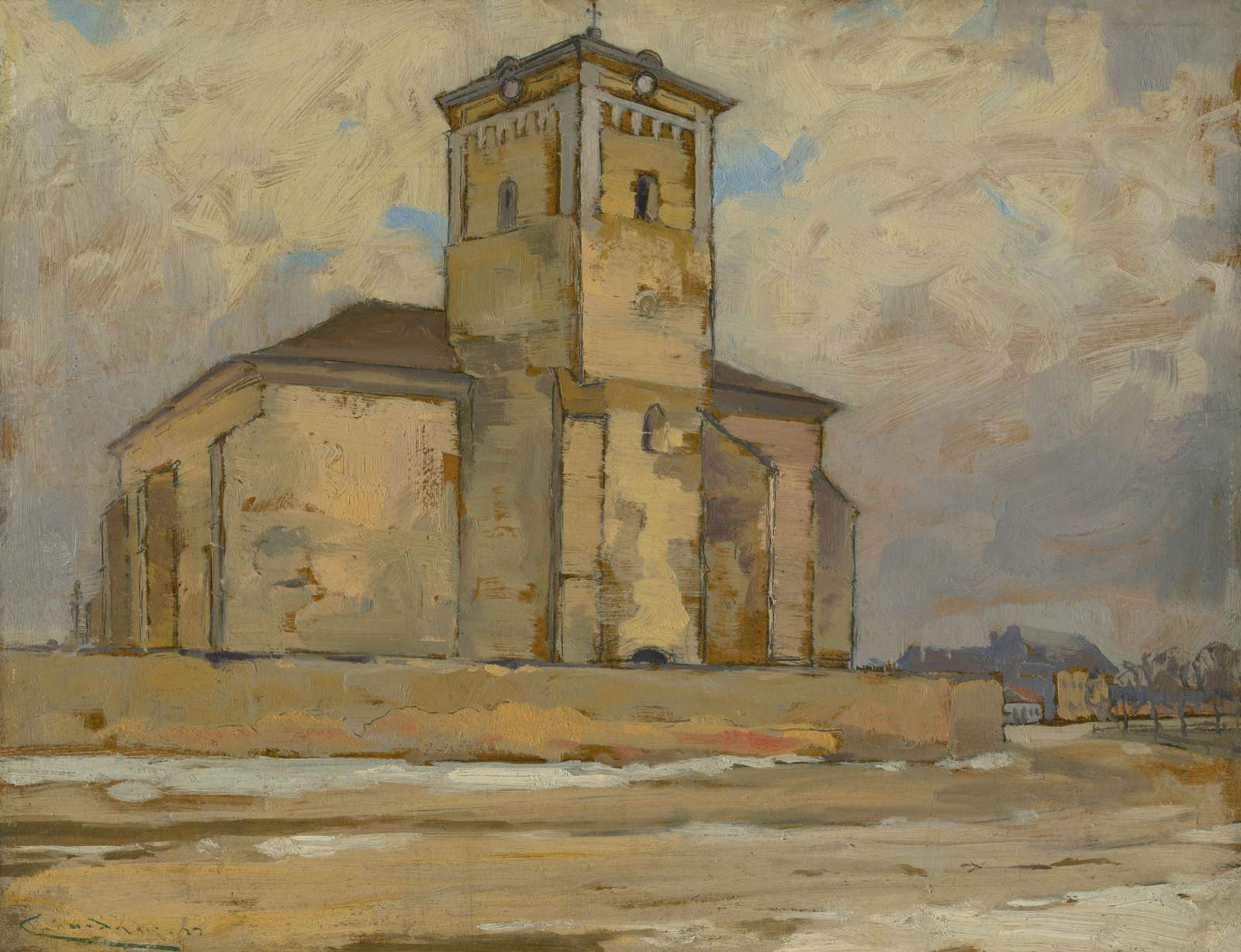 Impressionist Church Building Wall Art Wall Art