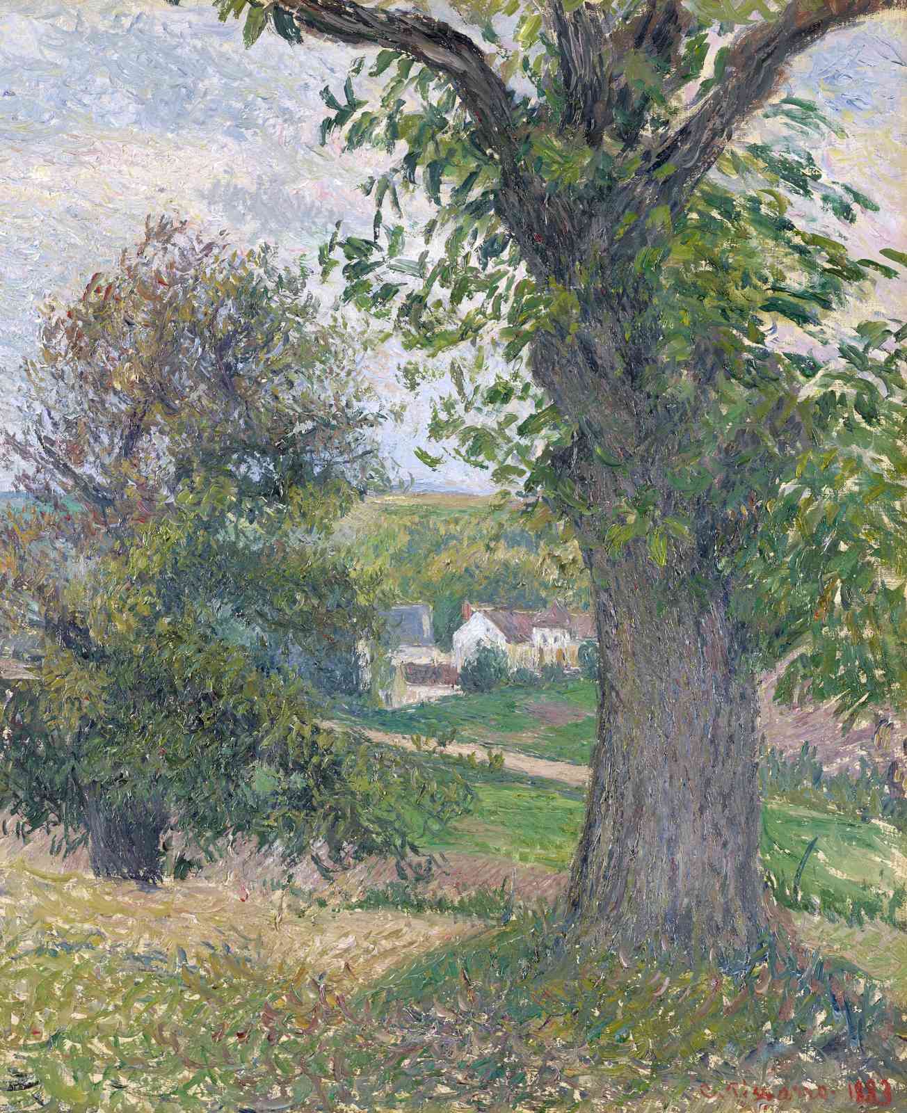 Impressionist Countryside Tree Wall Art